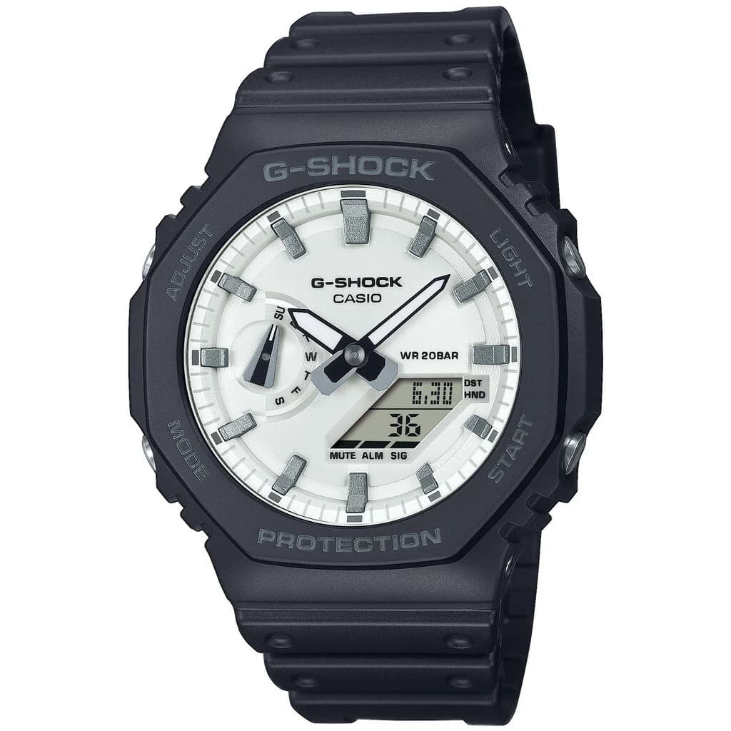 Casio GA-2100 — cadran blanc