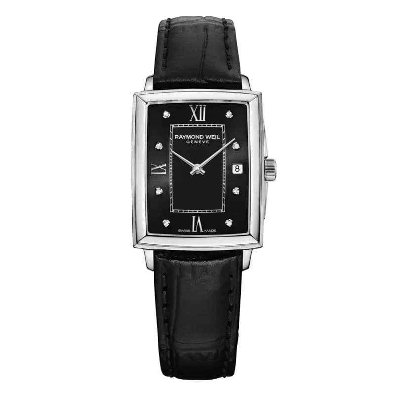 Raymond Weil Montre Toccata Square 22 x 28 mm - Cadran noir 5925-STC-00295