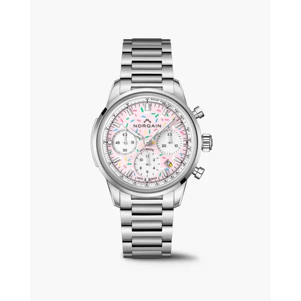 NORQAIN Montre Norqain Freedom 60 Chrono 40mm Enjoy Life "Sprinkles" Edition Bracelet Acier