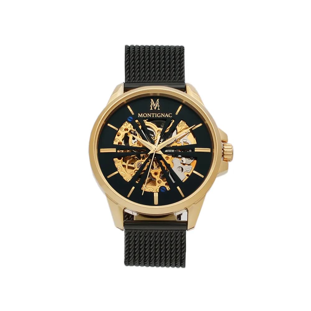 Montignac Montre automatique Homme Round Noir