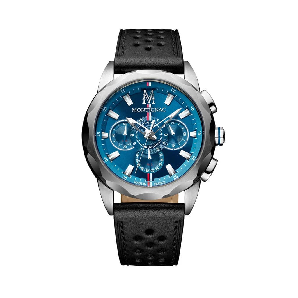 Montignac Montre Montignac Round Multifonction Bleu