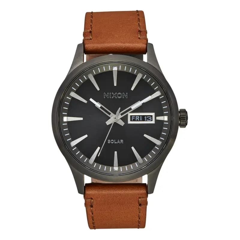Nixon Montre Sentry Solaire Cuir A1347-131-00