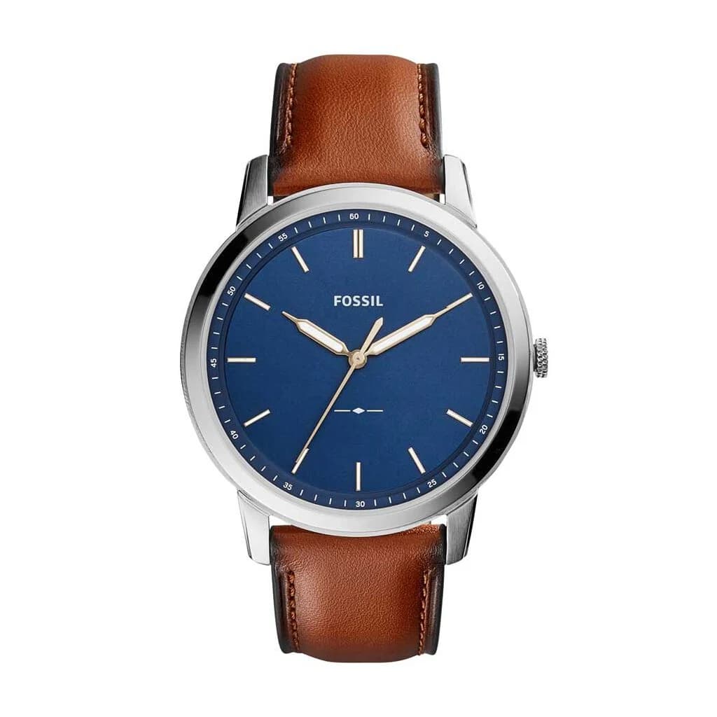Fossil The Minimalist — cadran bleu