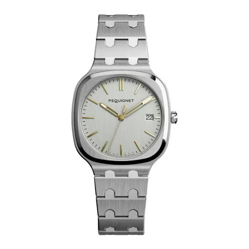 Pequignet Montre Concorde Argent Index Dorés 40 mm 9040333