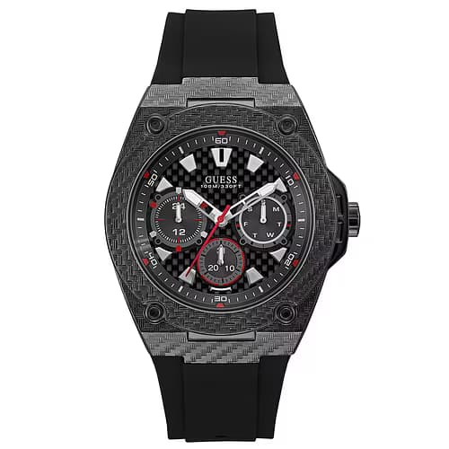 Guess Montre Homme GUESS en Silicone Noir Etanche