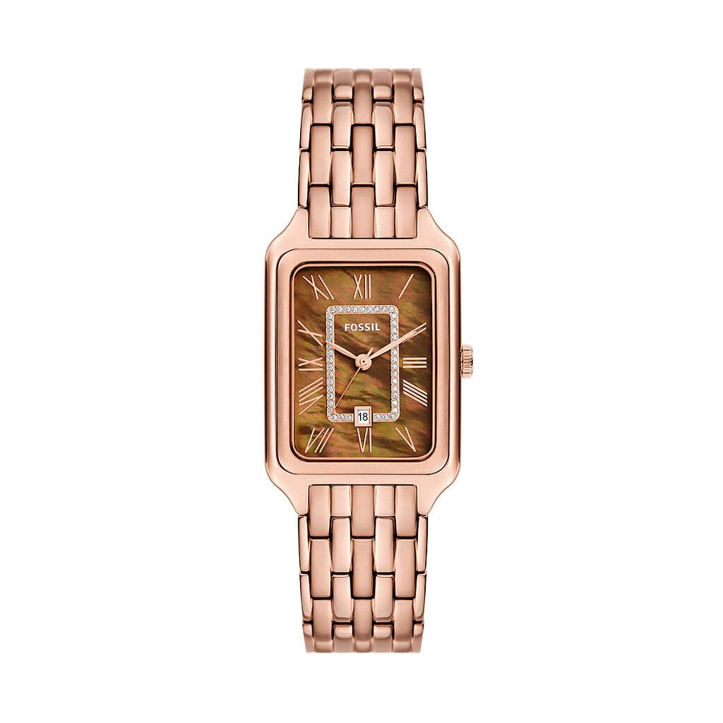 Fossil Raquel — boîtier rose