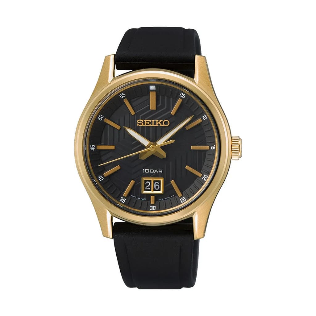 Seiko Sport — cadran noir 40 mm