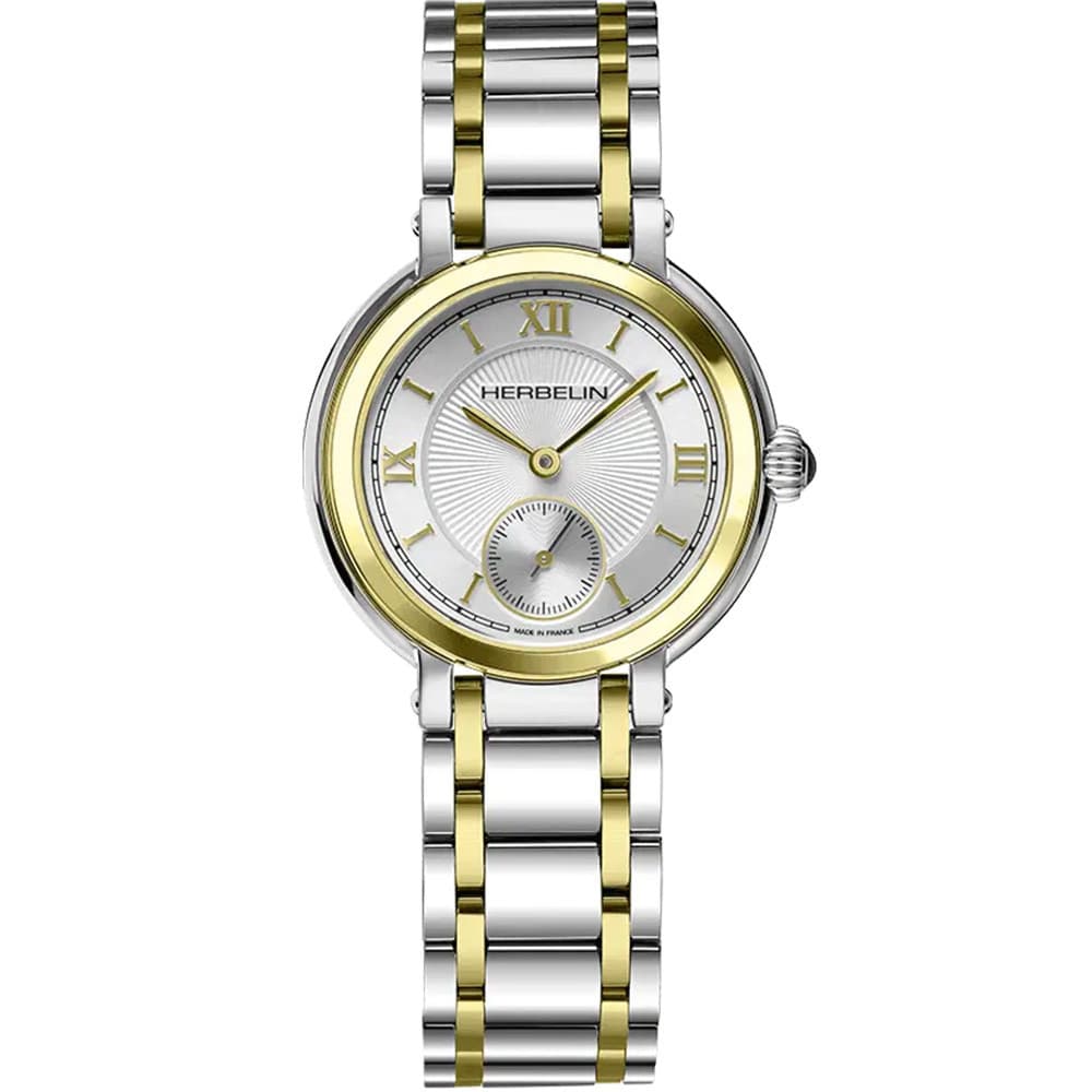 Michel Herbelin Montre Michel Herbelin Galet Acier et plaqué or 31.5 mm - 10630BT28
