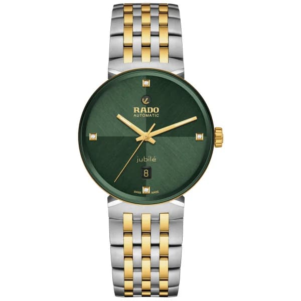 Rado Montre Rado Florence Automatic Cadran Vert Bracelet Argenté
