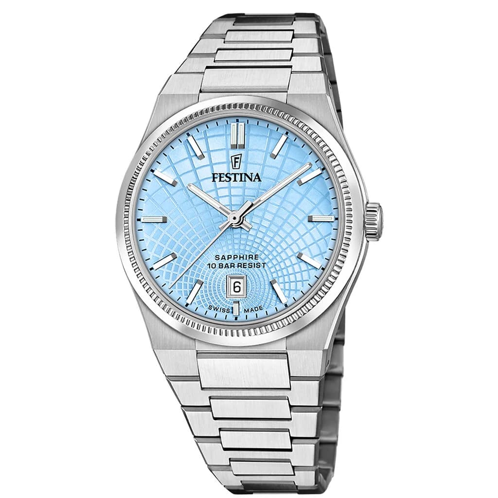 Festina Swiss Made Montre Festina Swiss Made 40 Bleu Sky