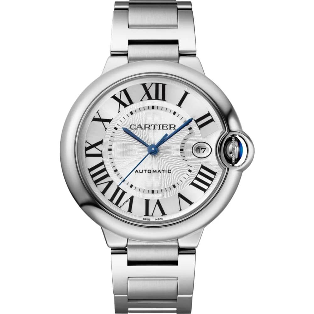 Cartier Montre automatique Homme Ballon bleu Argenté