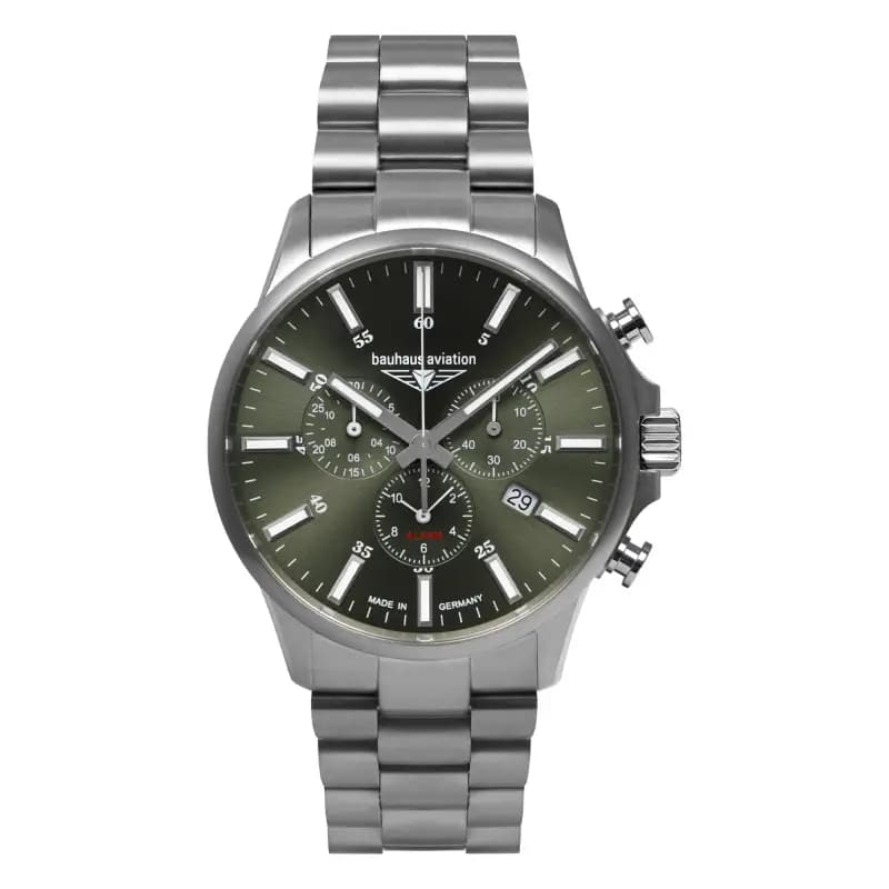 Bauhaus Montre Aviation Alarm Chrono 2880M-4