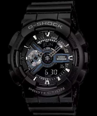 Casio GA-110-1B — cadran noir