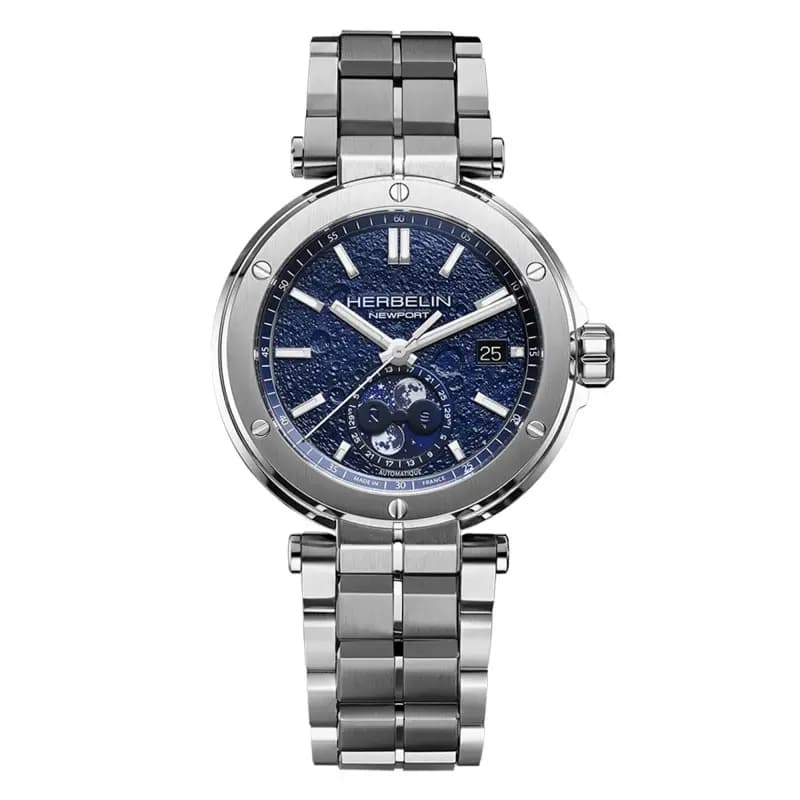 Michel Herbelin Montre Herbelin Newport Auto Phases de Lune Homme Automatique Phase de Lune - 2889B15