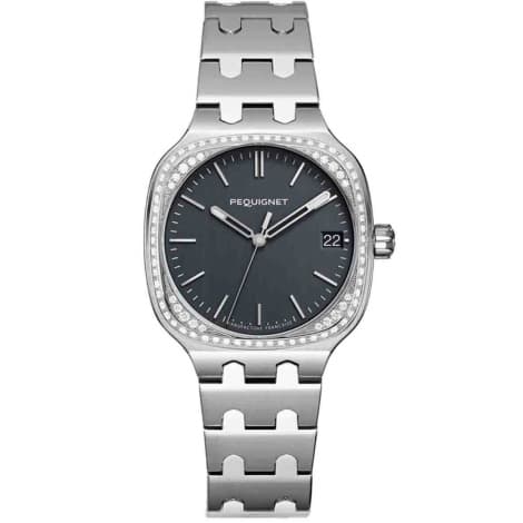 Pequignet Montre Pequignet Manufacture Concorde 76 Diamants - 36mm Automatique Cadran Gris anthracite - 9046449/1