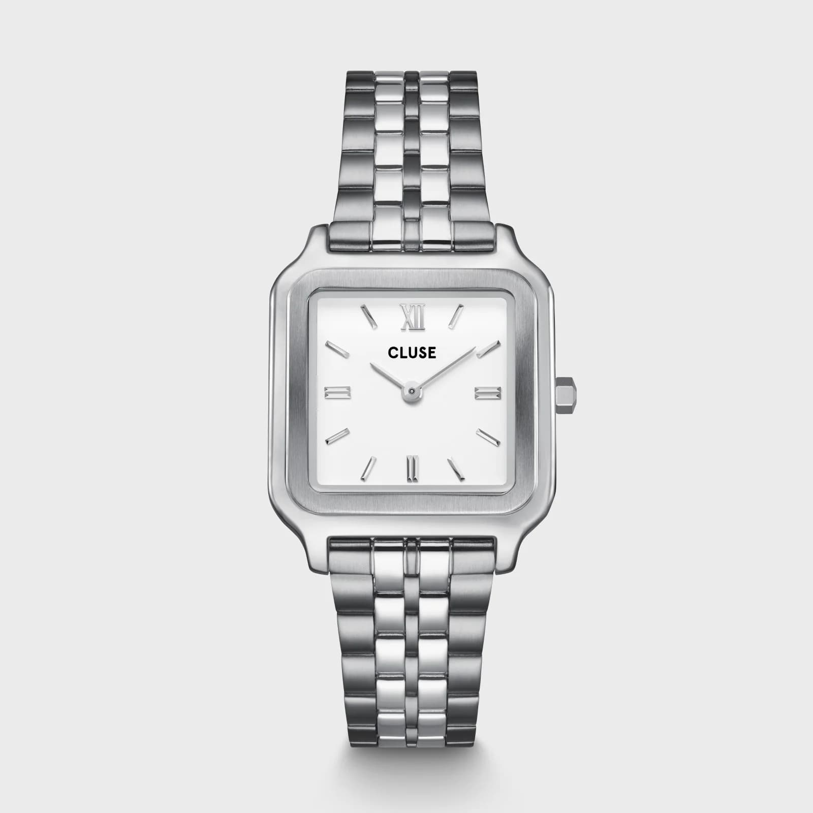Cluse Gracieuse Watch Steel, White, Silver Colour
