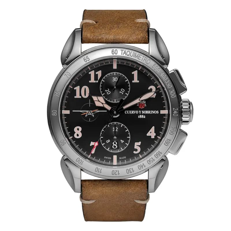 Cuervo y Sobrinos Montre Chronographe Emilio Carranza 3201.1EC