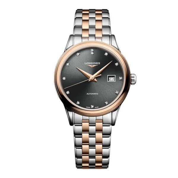 Longines Montre Longines Flagship classic 30 mm Automatique Cadran Sunray anthracite Bracelet Acier