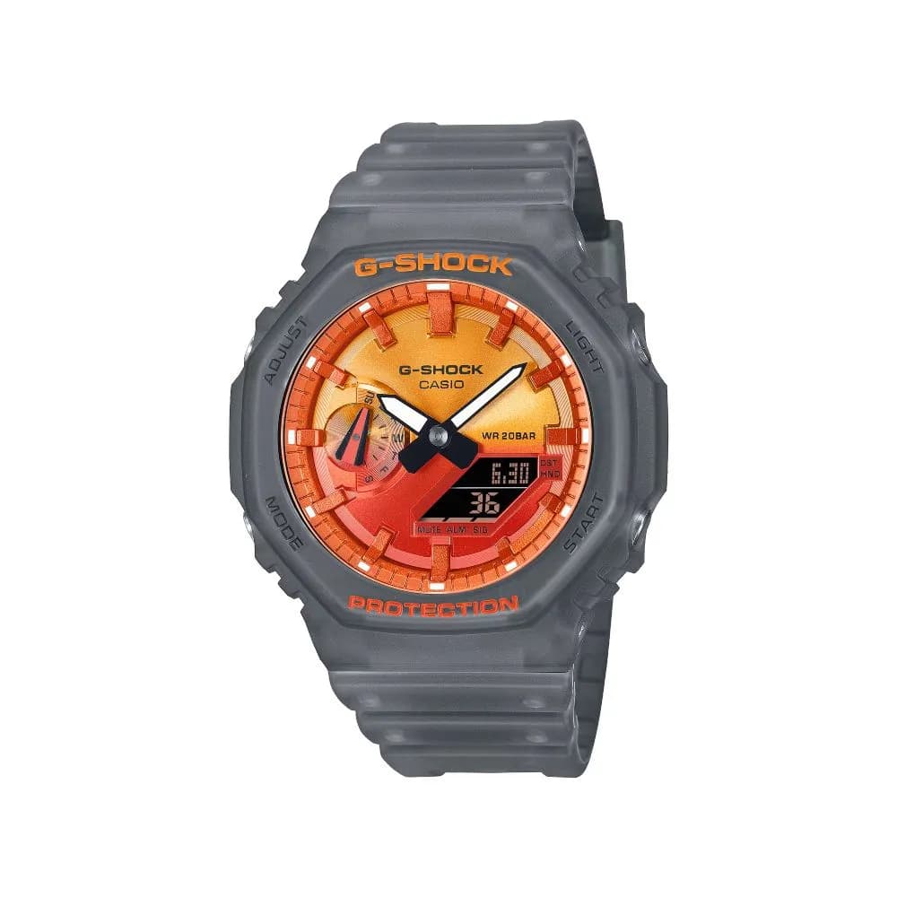 Casio G-Shock GA-2100 — cadran orange