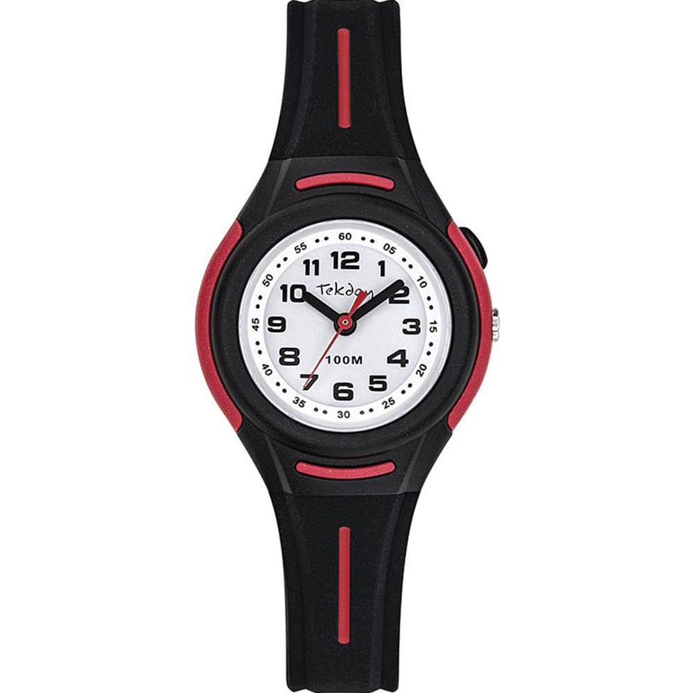 Tekday Montre Tekday en Silicone Noir