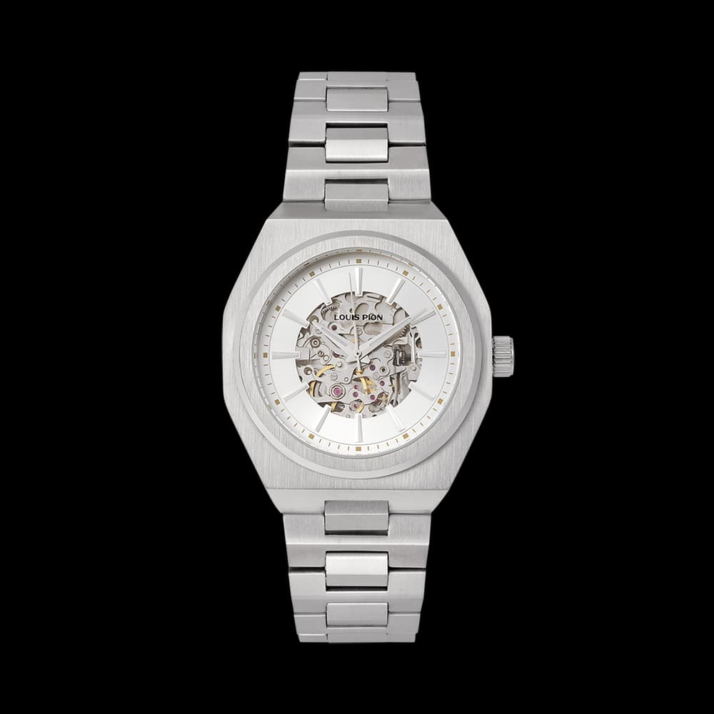 Louis Pion Montre automatique Homme Eric Blanc
