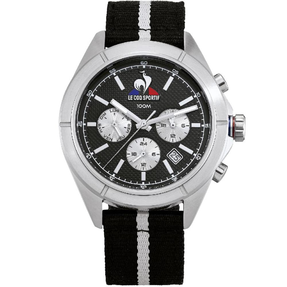 Le Coq Sportif Montre le Coq Sportif Collection Essentiel en Nylon Noir