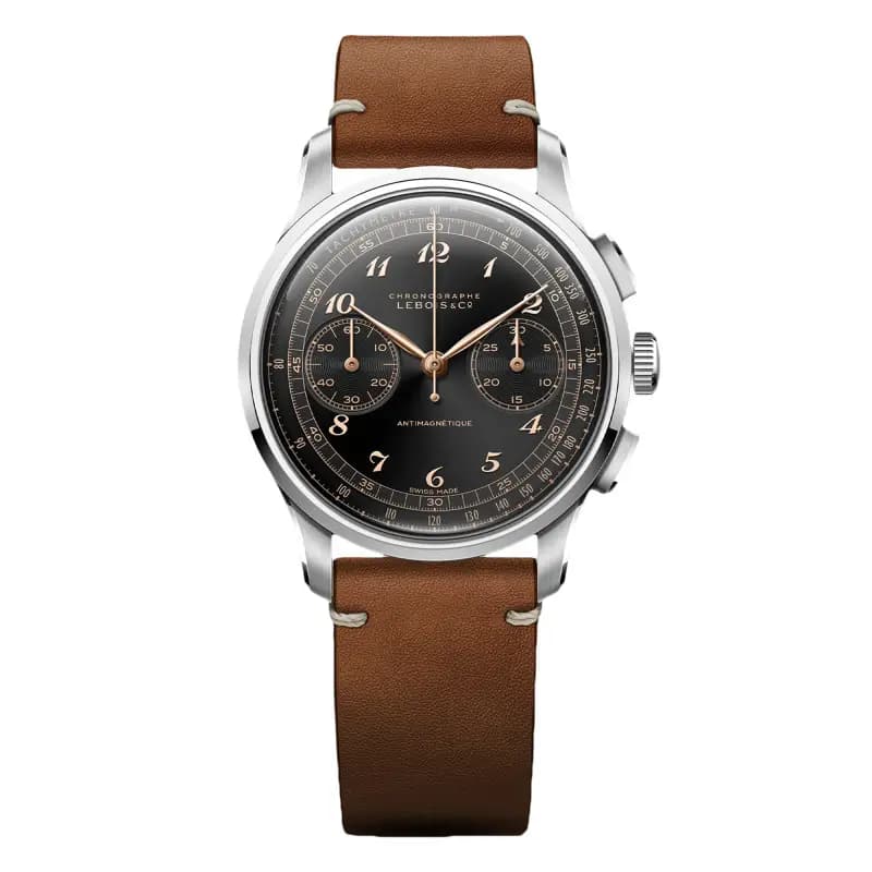 Lebois & co Montre Heritage Chronograph Script - 324.406