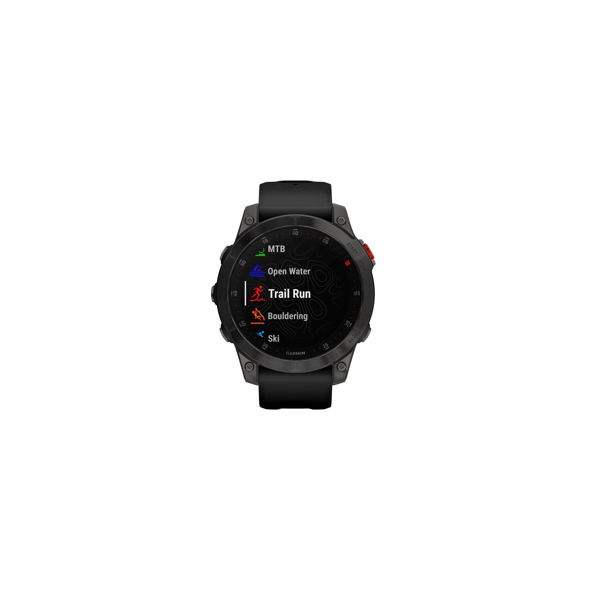 Garmin Montre Garmin Epix (Gen 2) Sapphire Titane DLC noir bracelet silicone noir 47 mm