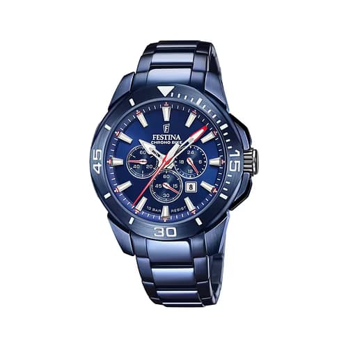 Festina Montre Homme FESTINA en Acier Bleu Etanche