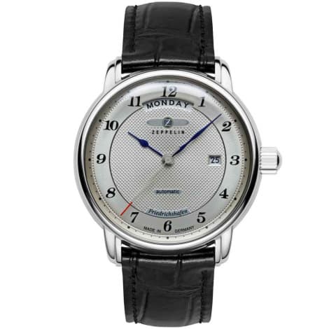 Zeppelin Montre Zeppelin Friedrichshafen Auto Day-Date Automatique Cadran Argent - 85624
