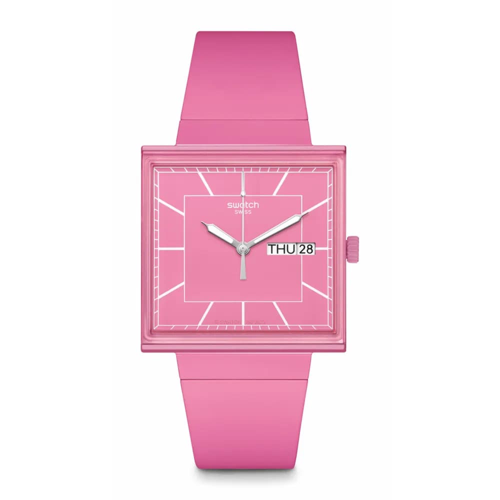 Swatch What If Rose — cadran rose