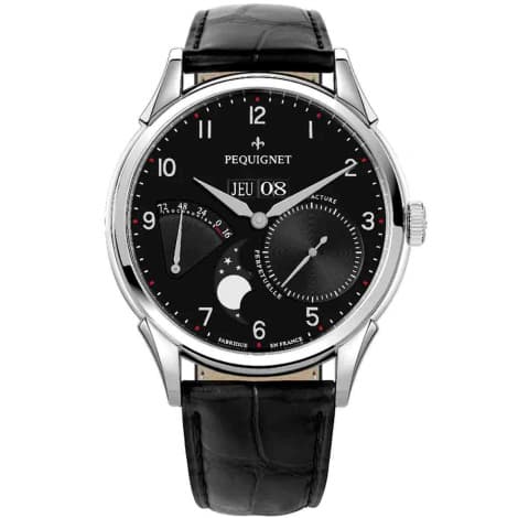Pequignet Montre Pequignet Royale Grand Sport Automatique Cadran Noir - 9030443
