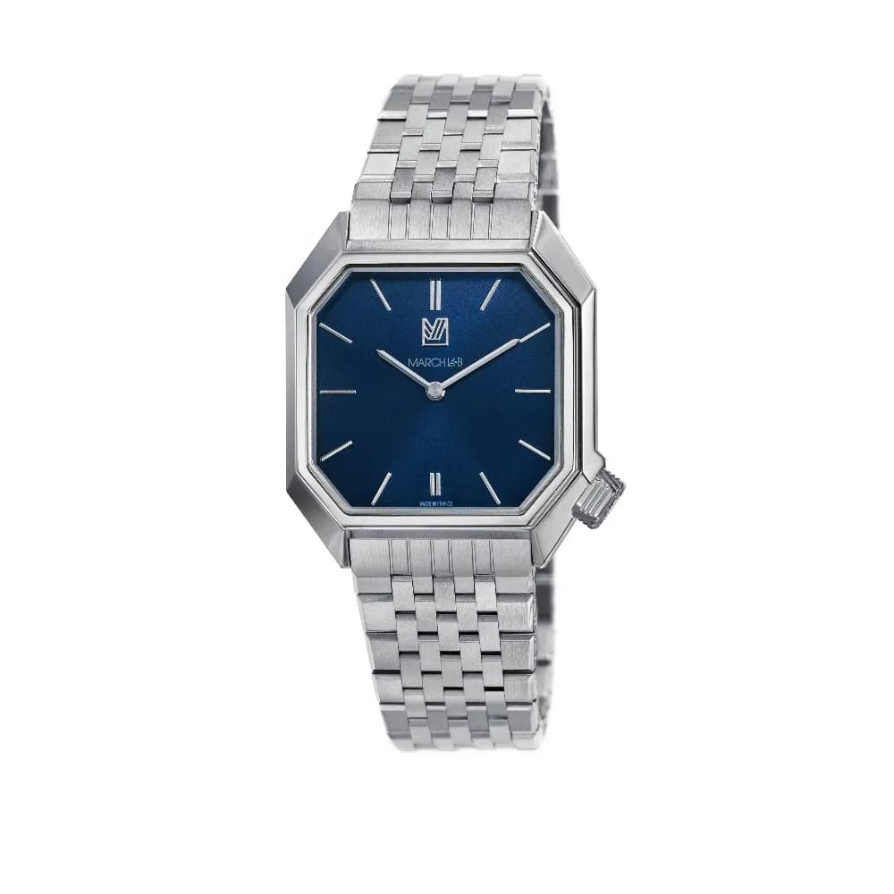 March LA.B Mansart Electrique - Navy - Acier Brossé 7 Maillons