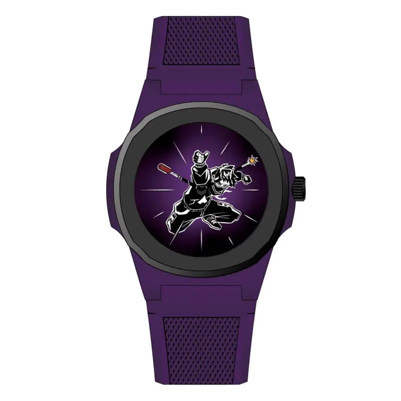Black Corner Montre Black Dynamite Black Corner x Anka - Violet, Purple & Noir