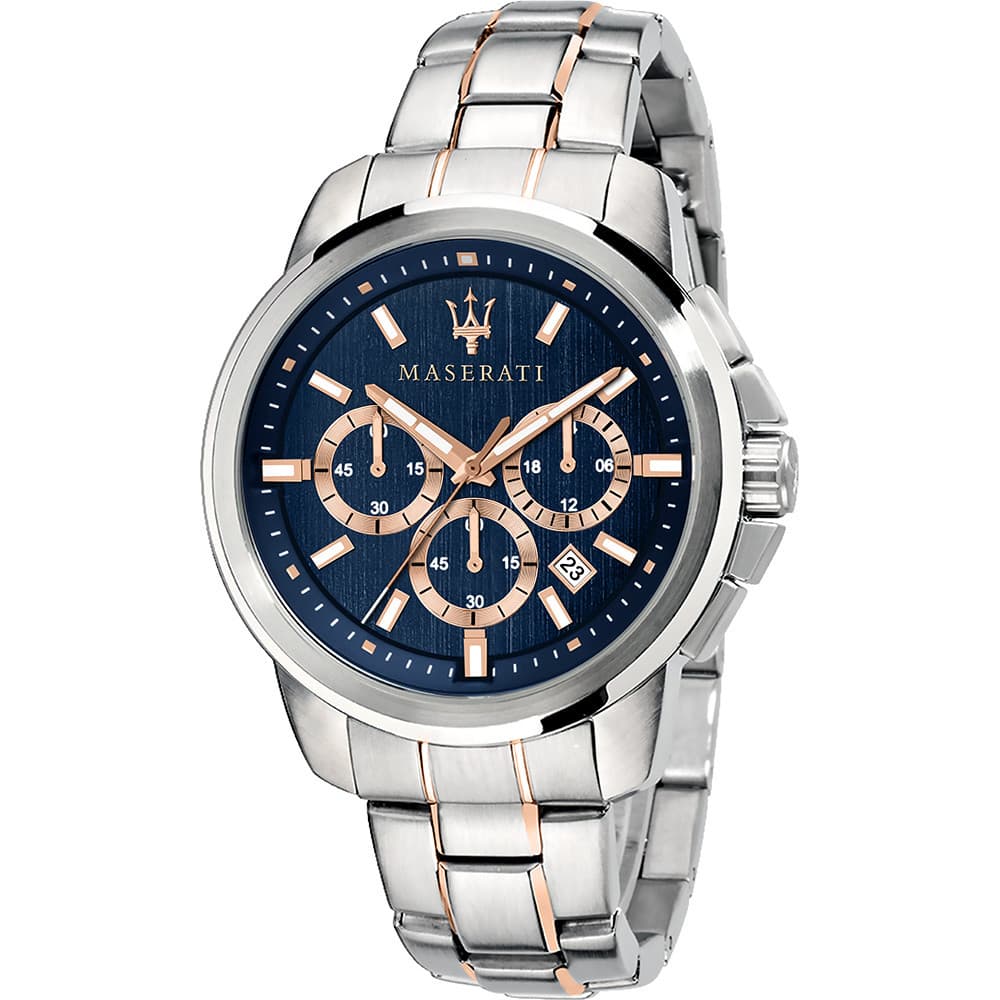 Maserati Montre Maserati en Acier Argenté et Bronze