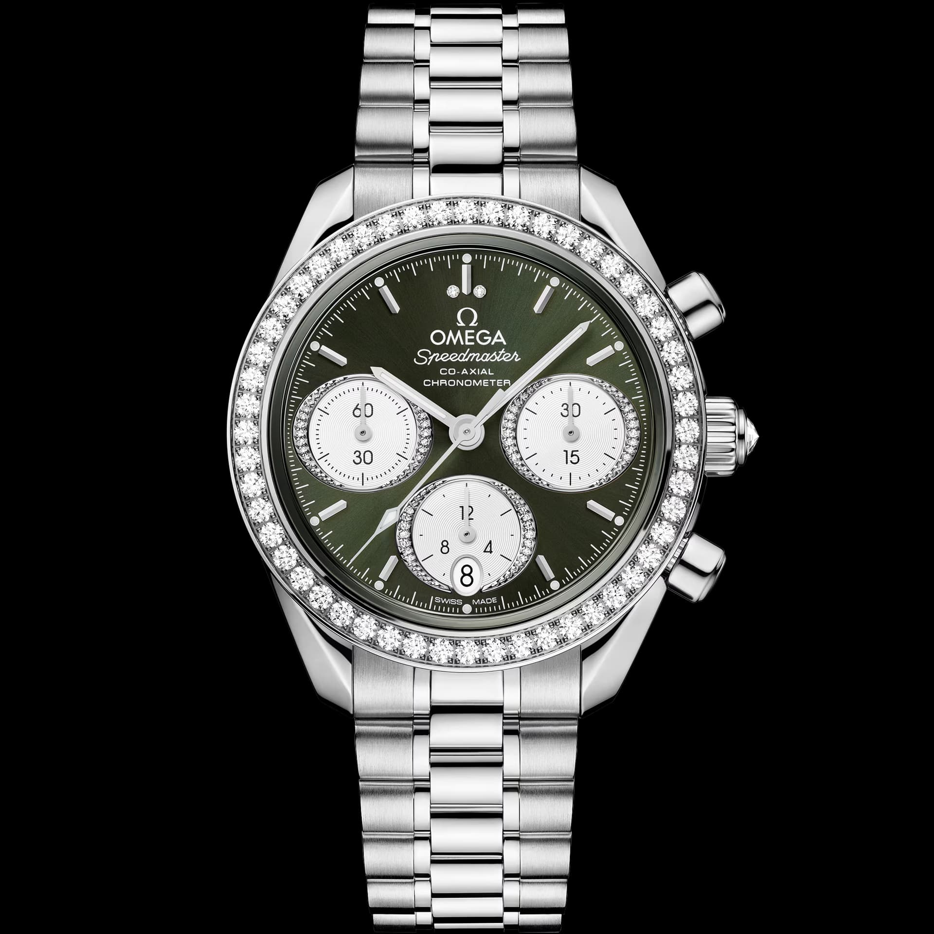 Omega Speedmaster 38 mm, acier sur acier