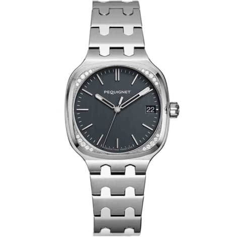 Pequignet Montre Pequignet Manufacture Concorde 20 Diamants - 36mm Automatique Cadran Gris anthracite - 9046449