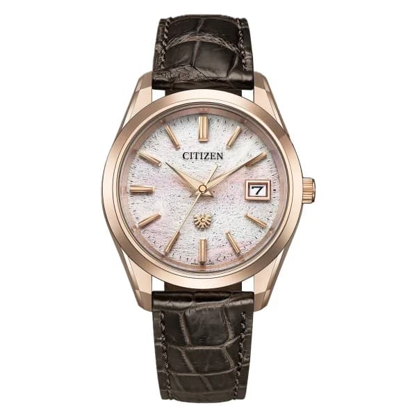 Citizen Montre Citizen Eco-Drive Super Titanium 38,3 mm Cadran Blanc Or Rose Édition Limitée 400 Exemplaires