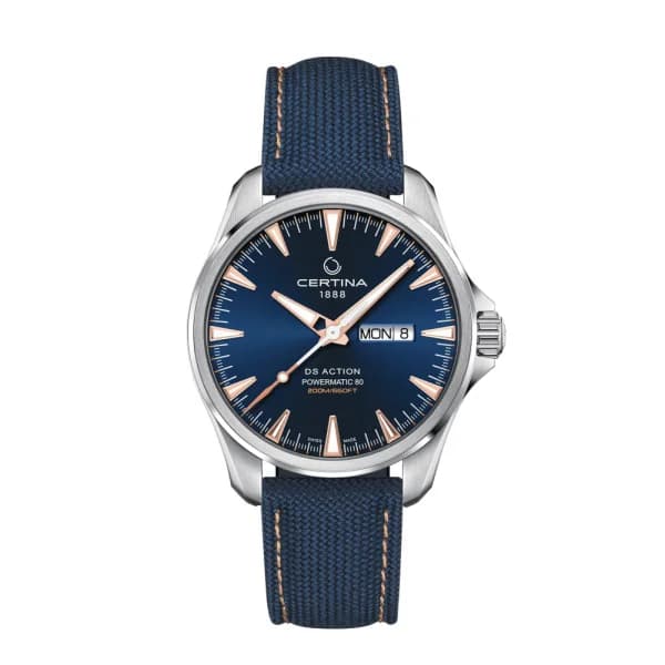 Certina Montre Certina DS Action Day Date Powermatic 80 Automatique Cadran Bleu
