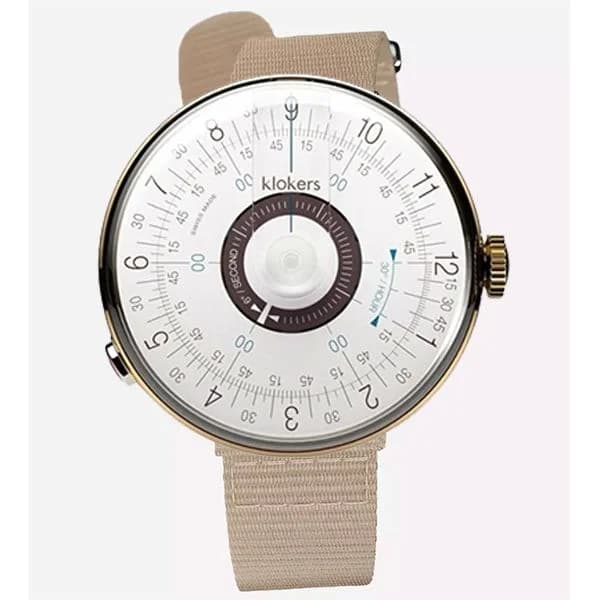 Klokers Montre Klokers KLOK-08 Bracelet Nato Sable