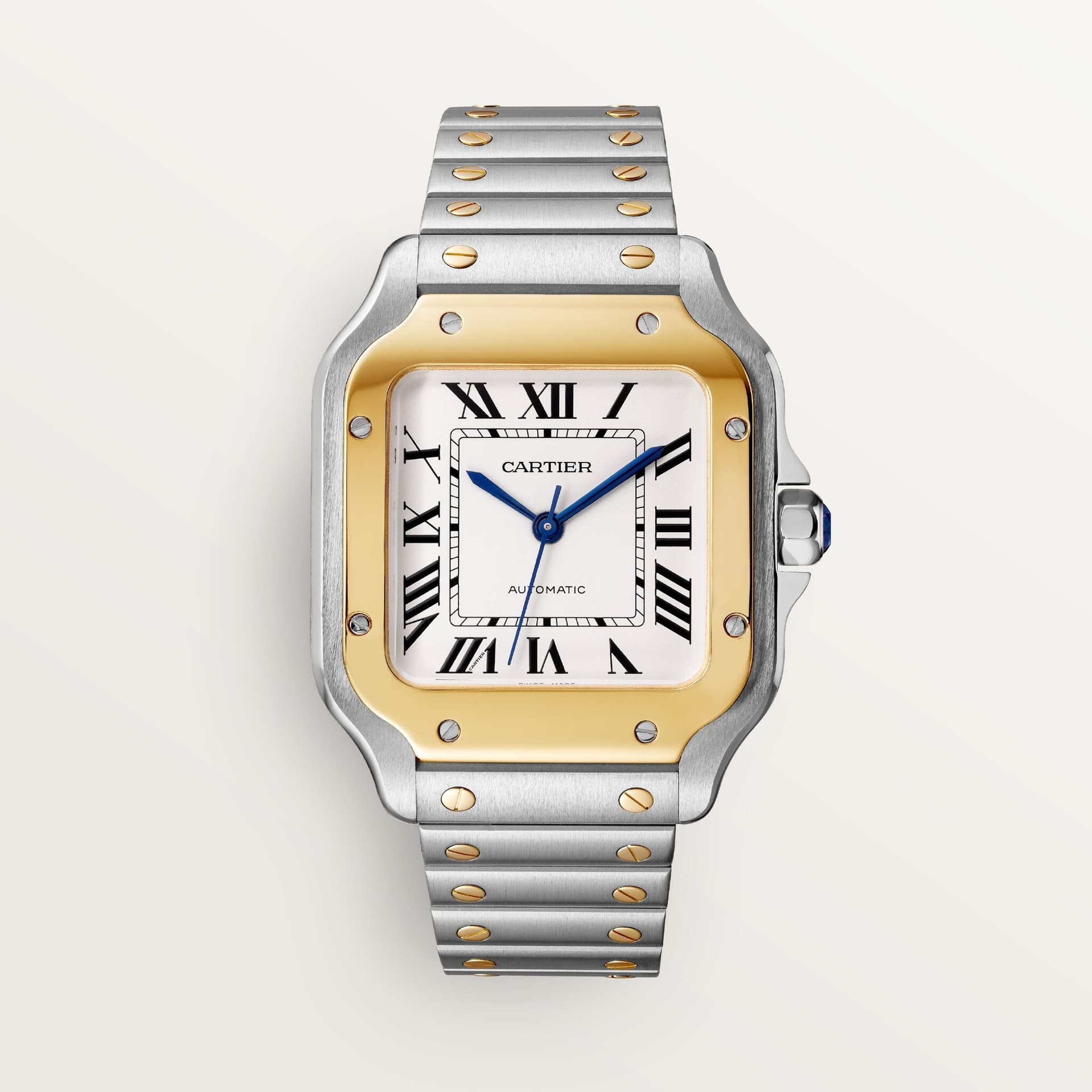 Cartier Santos — cadran argenté 35 mm