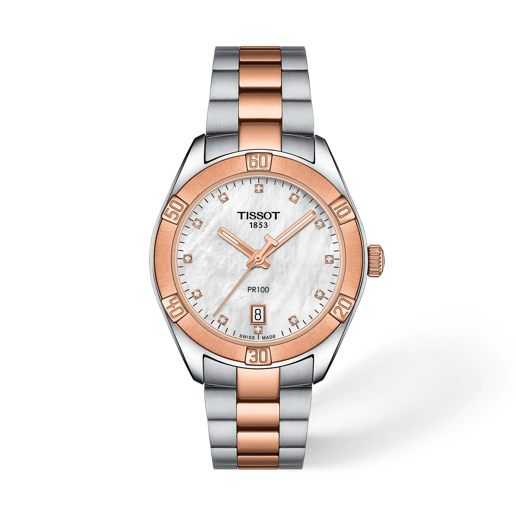 Tissot PR 100 Sport Chic 36 mm — cadran nacre