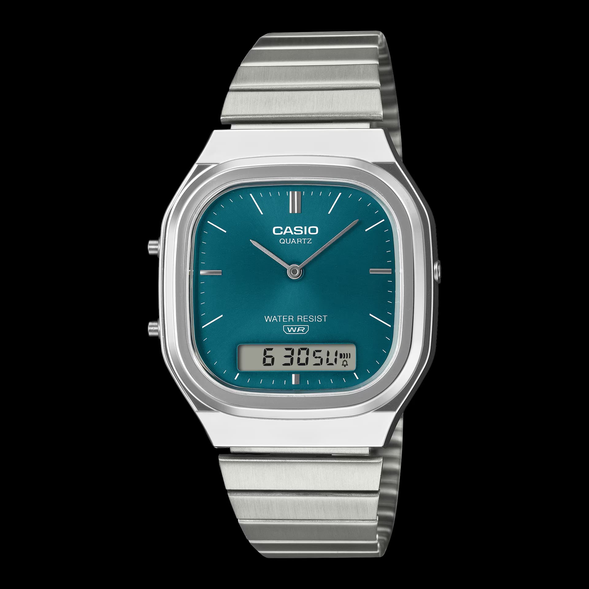 Casio Montre Casio Collection Vintage en Acier Argenté