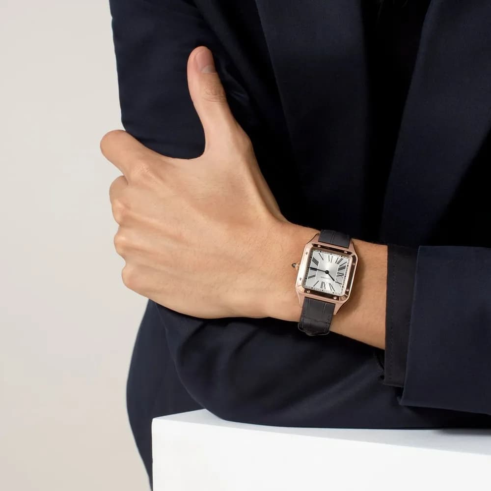 Cartier Santos-Dumont — or rose 44 mm