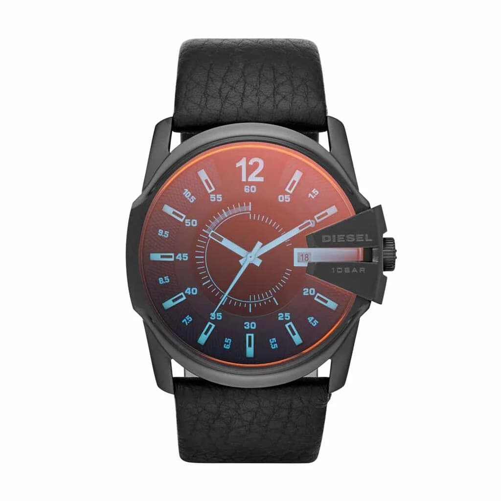 Diesel Montre Homme DIESEL en Cuir Noir Etanche