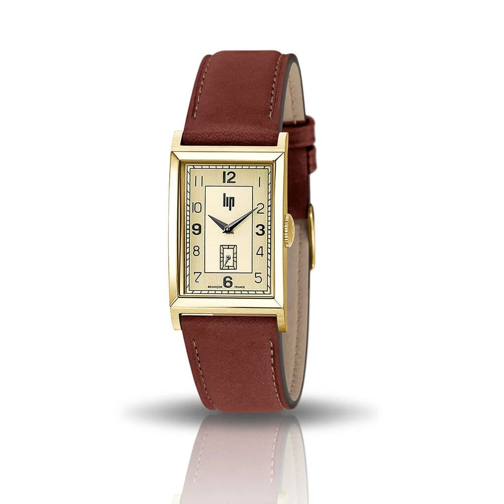 Lip Montre Lip Churchill T24 - Homme - cadran Doré- - Acier PVD Doré - 671277