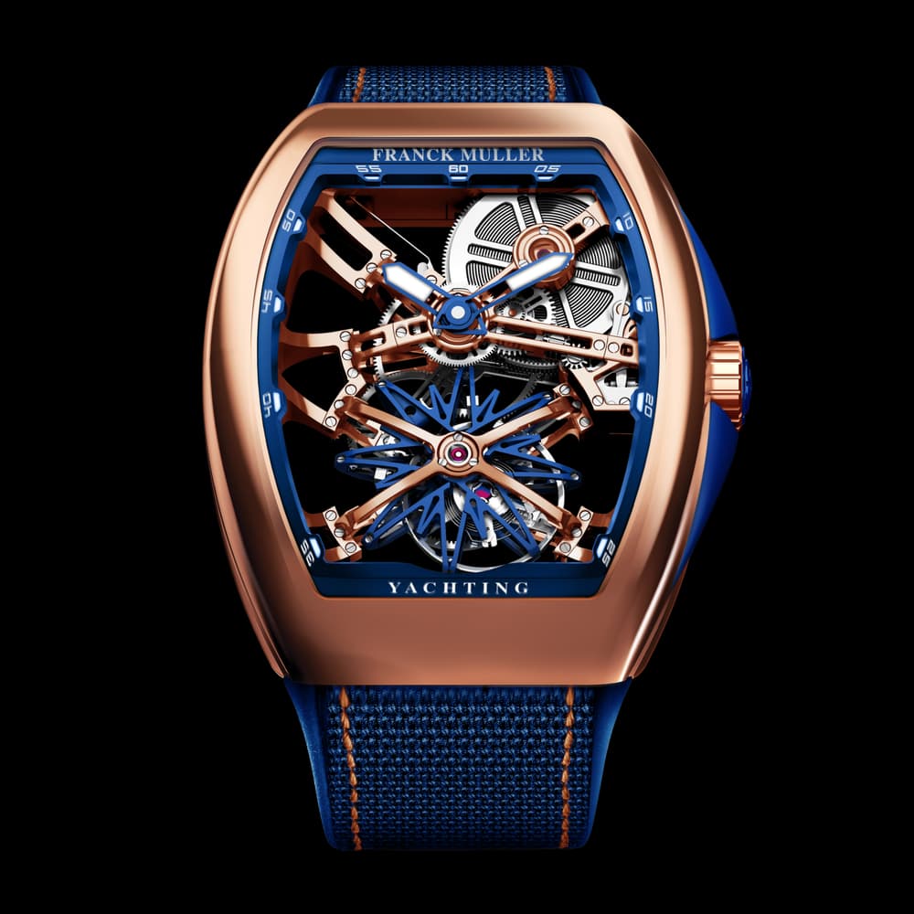 Franck Muller Montre mécanique Homme Vanguard Bleu