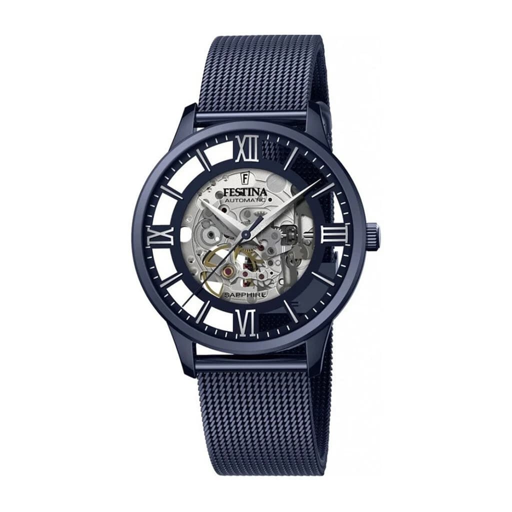 Festina Montre Homme FESTINA AUTOMATIC en Acier Bleu