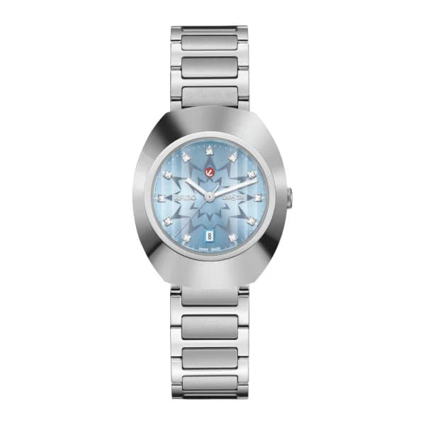 Rado Montre Rado DiaStar Original Automatique 30mm Cadran Bleu Glacier Index Diamants