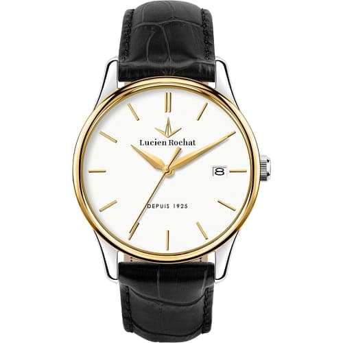 Lucien Rochat Montre Homme Lucien rochat Cuir véritable Noir R0451115007